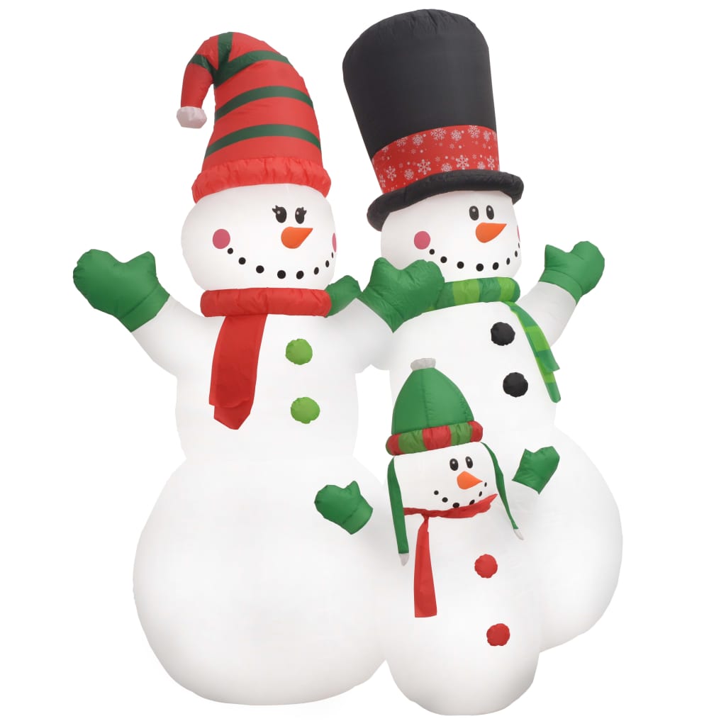 Vidaxl Božične lutke Snip Dolls Santa Infutable LED IP44 240 cm