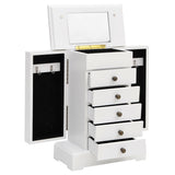 Vidaxxl jewelry cabinet with mirror 25x13.5x34 cm mdf