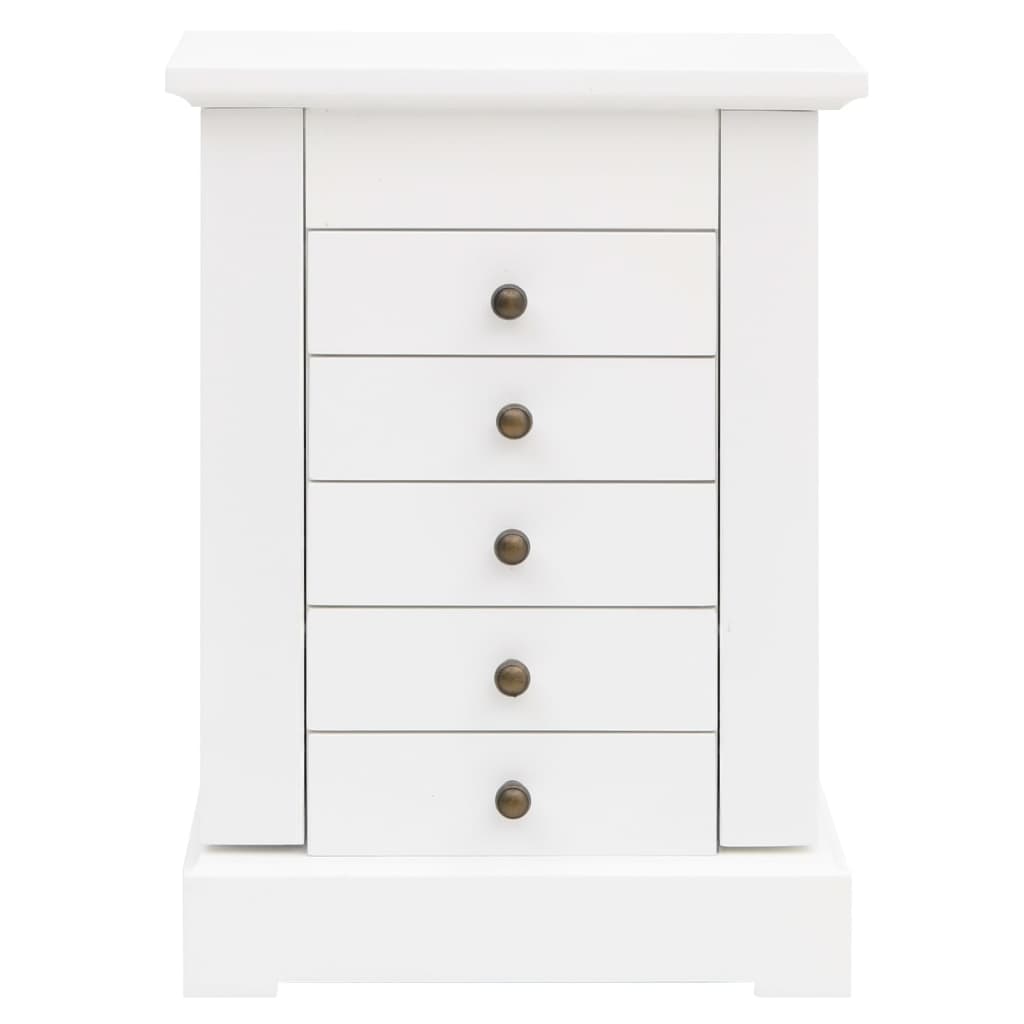 Vidaxxl jewelry cabinet with mirror 25x13.5x34 cm mdf