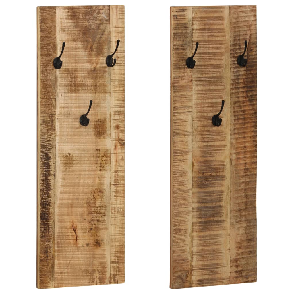 Vidaxl Wall Hood Stells 2 ST 36x110x3 cm Solid mango wood