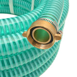 Vidaxl suction hose with brass couplings 7 m 25 mm green