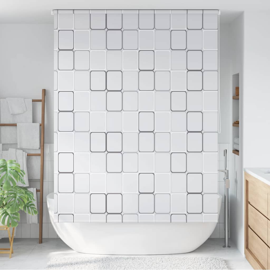 Vidaxl rulleblind for dusj 140x240 cm firkant