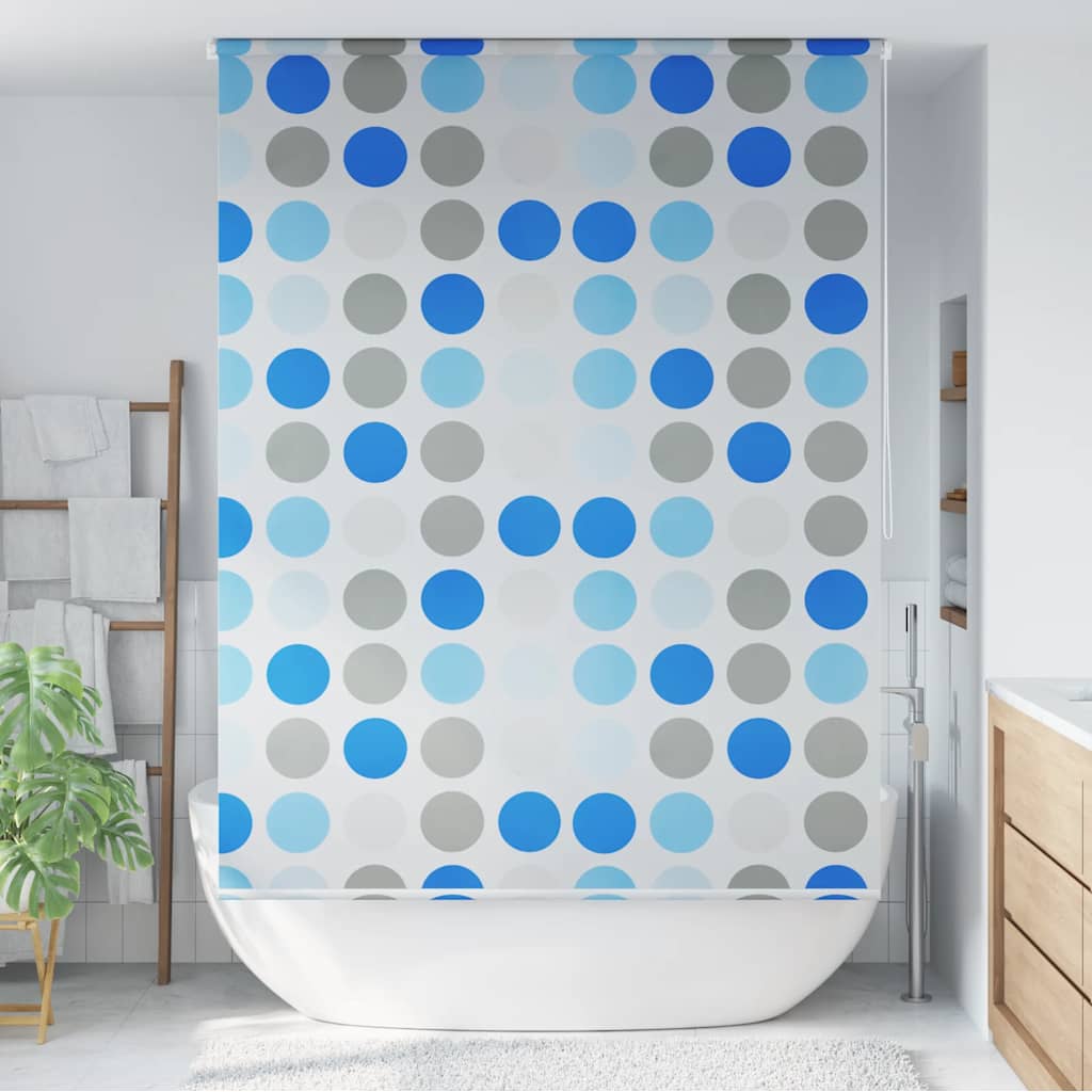Vidaxl Roller Blind for Shower Circle 140x240 cm