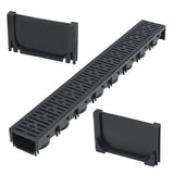 VidaXL drain gutter 1 m plastic