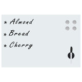 Vidaxl Magnetic Wall Whiteboard 60x40 cm Glass