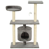 Postagem de raspagem de gatos de vidaxl com sisal riscando postagens 95 cm cinza