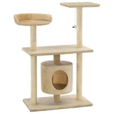 Postagem de arranhões de gato vidaxl com sisal riscando postagens 95 cm bege