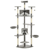 Vidaxl Cat Scraping Post med sisal skrabende stolper 203 cm grå og hvid