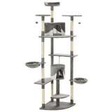 Vidaxl Cat Scraping Post med sisal skrabende stolper 203 cm grå og hvid