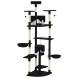 Vidaxl Cat Scratching Post med sisal skrabende stillinger 203 cm sort og hvid