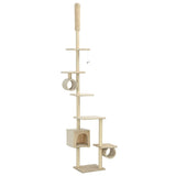 Vidaxl Cat Scrating Post z Sisal Scratosing słupki 260 cm Beige