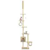 Vidaxl Cat Scrating Post z Sisal Scratosing słupki 260 cm Beige