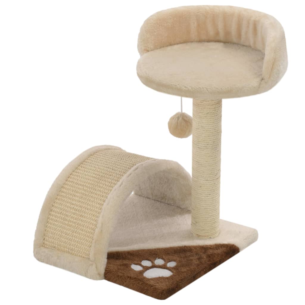 Vidaxl Cat Scratch Post avec sisal Scratch Post 40 cm beige et brun