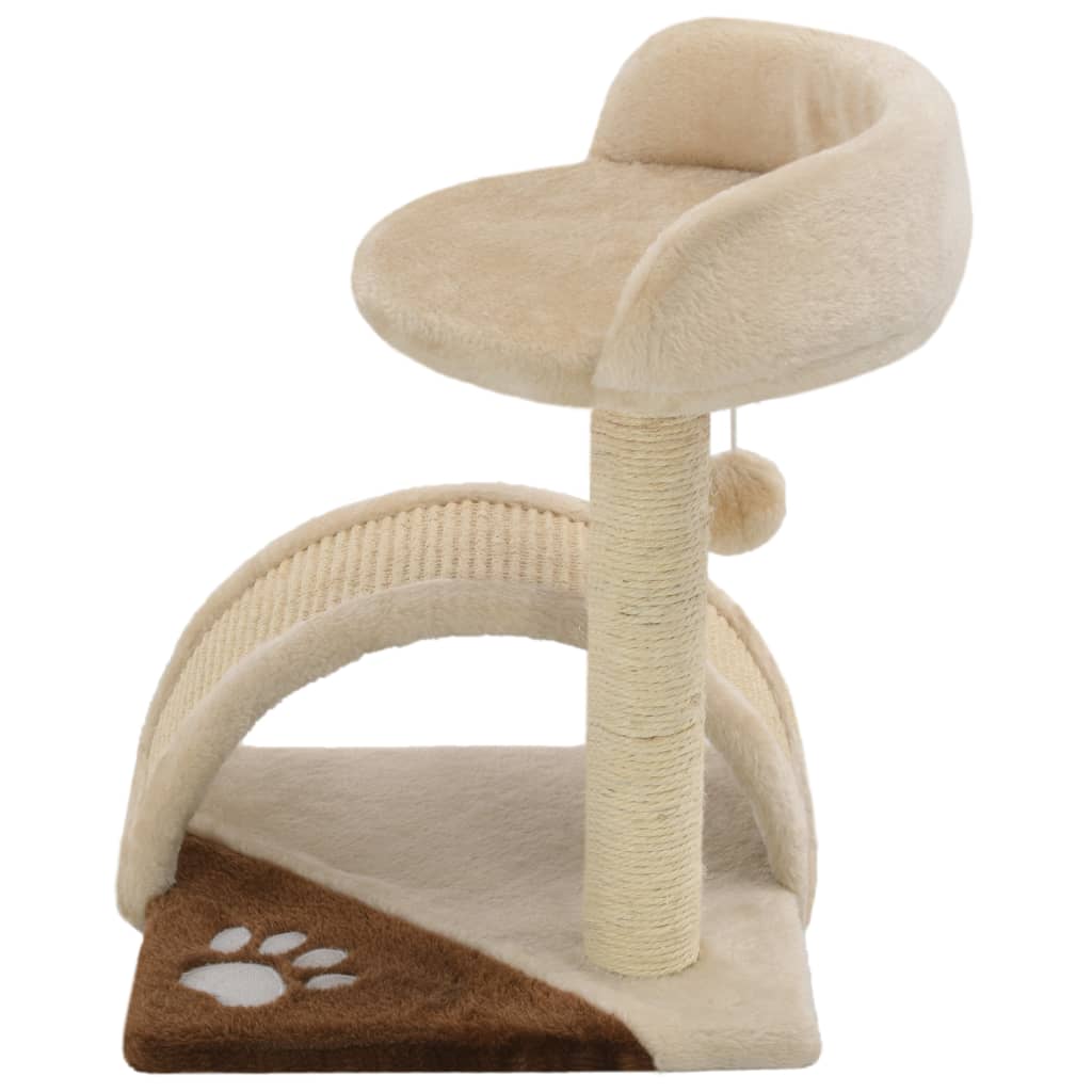 Vidaxl Cat Scratch Post avec sisal Scratch Post 40 cm beige et brun