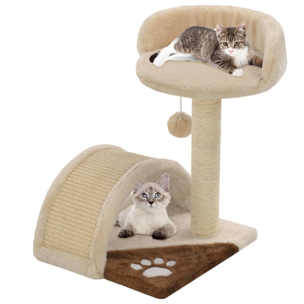 Vidaxl Cat Scratch Post avec sisal Scratch Post 40 cm beige et brun