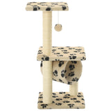 VidaXL cat scratching post with sisal scratching posts 65 cm Pootprints Beige