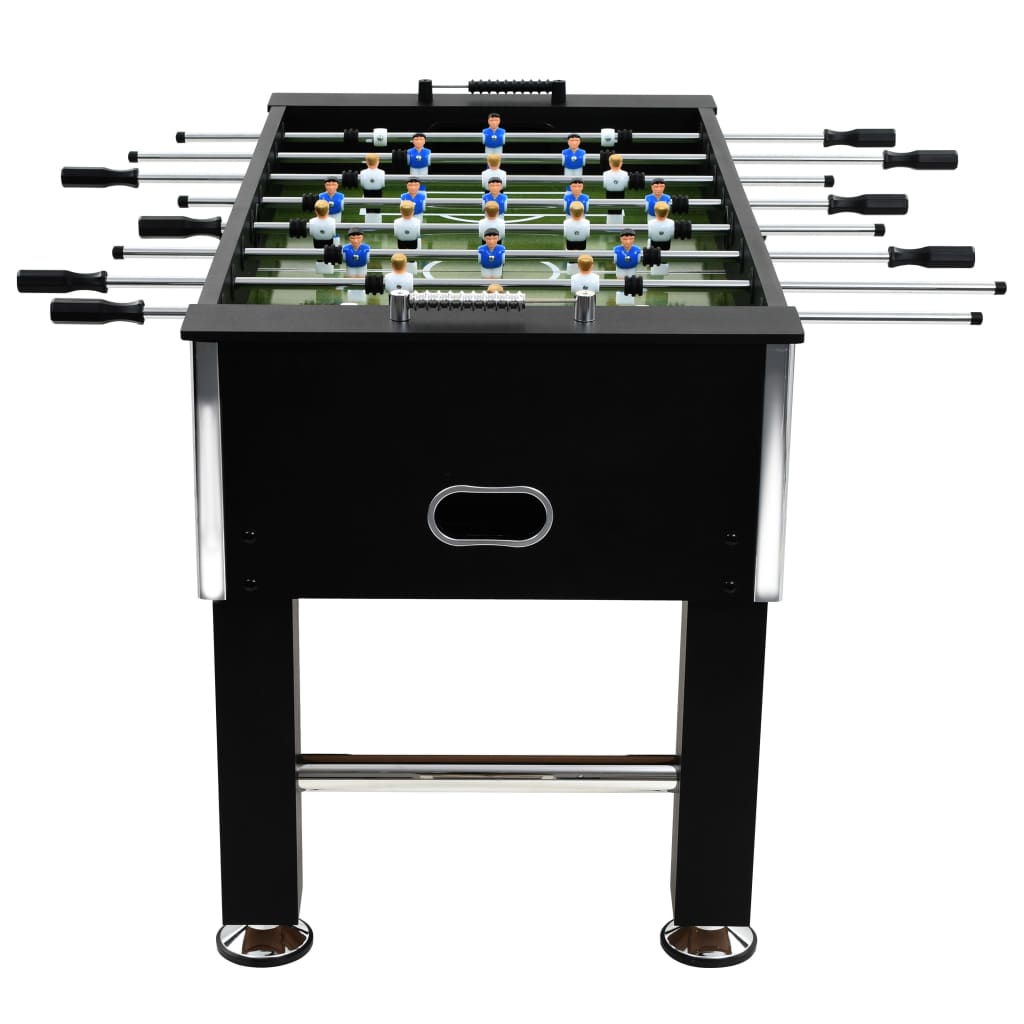 Table de football Vidaxl 60 kg 140x74.5x87,5 cm en acier noir