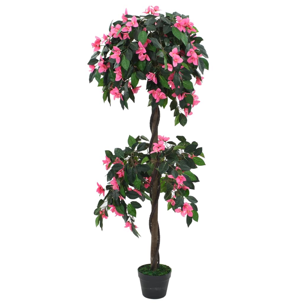 Vidaxl Artificial Plant med potten rododendron 155 cm grön och rosa