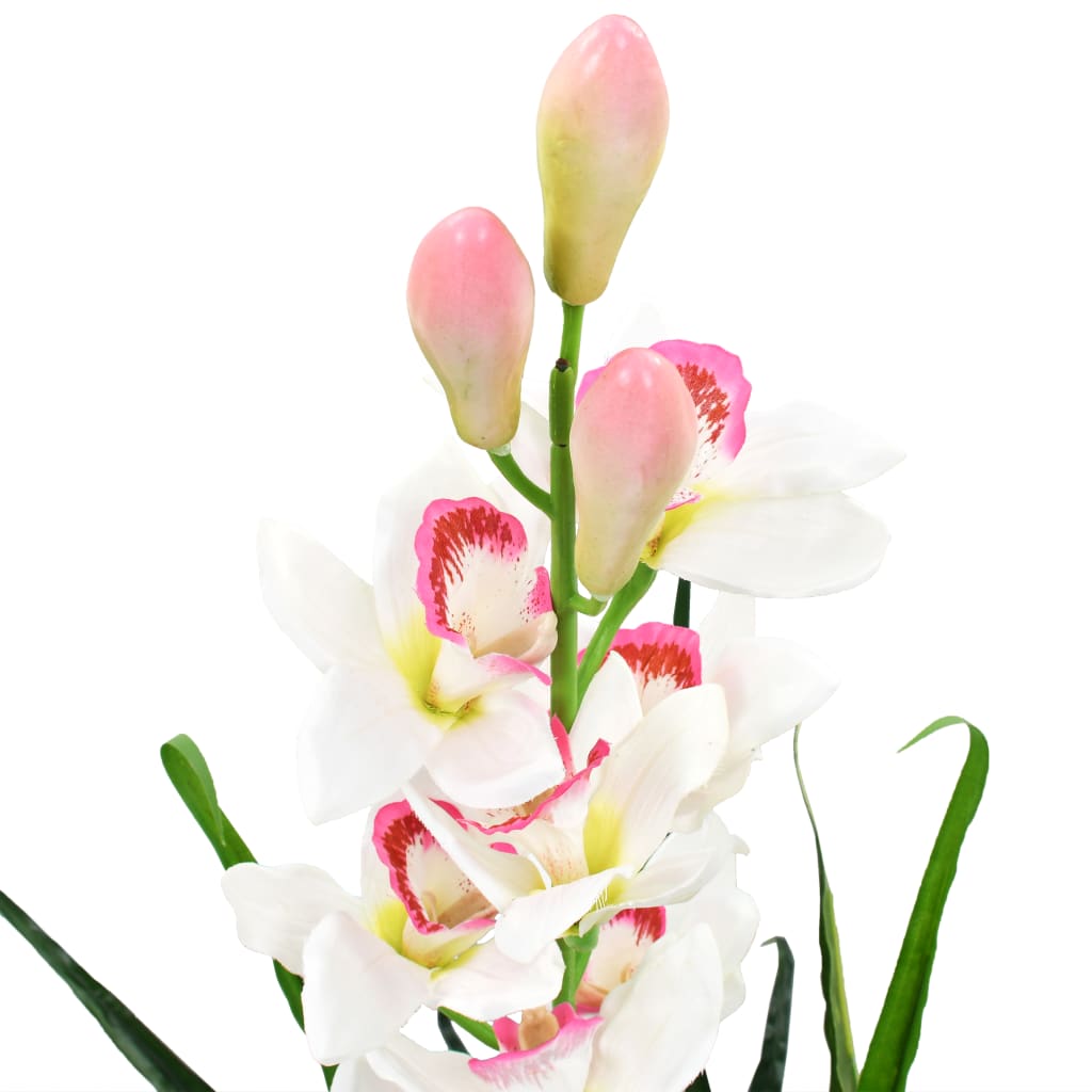Planta artificial Vidaxl con orquídea de macidio de maceta 100 cm verde