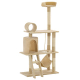 Vidaxl Cat Scrating Post z Sisal Scratosing Post 140 cm Beige