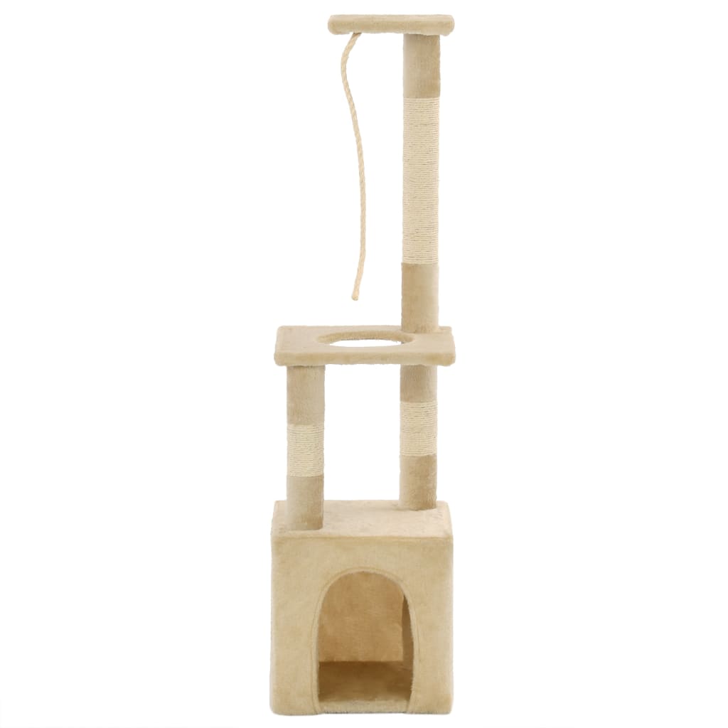 VidaXL cat scratching post with sisal scratching posts 109 cm beige