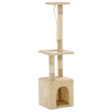 VidaXL cat scratching post with sisal scratching posts 109 cm beige
