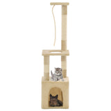 VidaXL cat scratching post with sisal scratching posts 109 cm beige