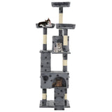 Vidaxl Cat Rangeing Post con postes de rascado de sisal 170 cm Pootprints Gray