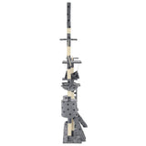Vidaxl cat pole with sisal scratching posts 230-250 cm Pootprints Gray