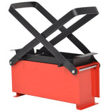 Vidaxl Brikette Press pro papír 34x14x14 cm ocel černá a červená