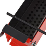 Vidaxl Brikette Press pro papír 34x14x14 cm ocel černá a červená