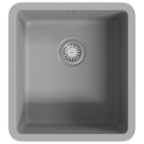 Vidaxl Lavello ciotola singola di granito grigio