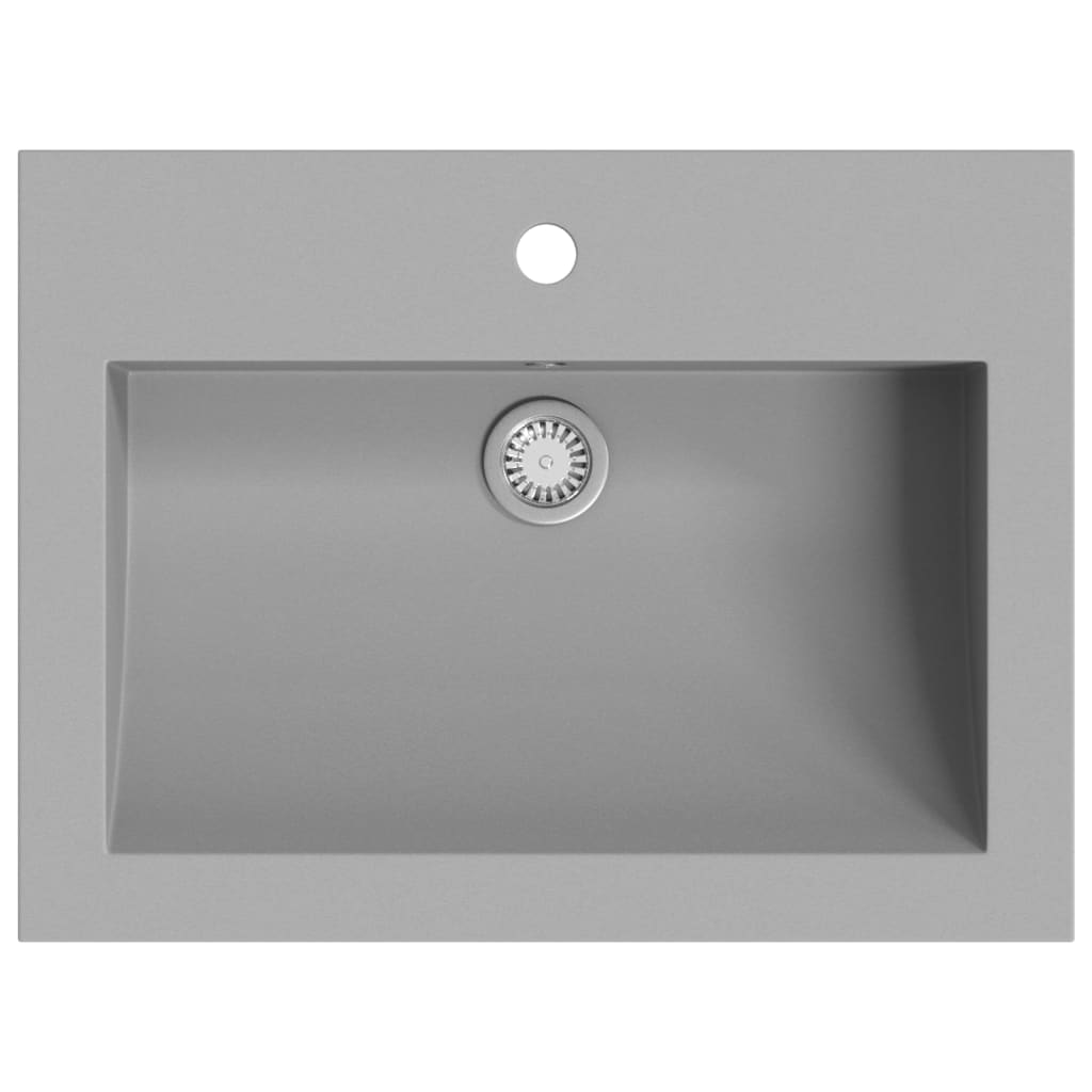 Vidaxl washbasin 600x450x120 mm granite gray