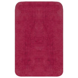 Vidaxl badmattenset stof fuchsia 3-delig