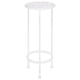 Vidaxl 3-part plant stand set Vintage style metal antique white