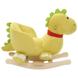 Vidaxl hobbelier draak com backrest 60x32x53 cm de pelúcia de pelúcia