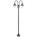 Vidaxl helleg Luuchte Gaart E27 220 cm Aluminium Bronze 2-Stéck