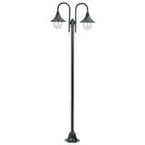Vidaxl Pale Lighting Garden E27 220 CM Aluminum Dark green 2-piece
