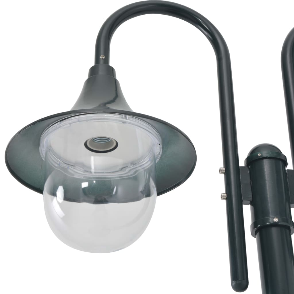 Vidaxl Pale Lighting Garden E27 220 CM Aluminum Dark green 2-piece