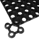 Connecteurs de tapis Vidaxl 10 ST Rubber Black