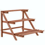 Vidaxl rastlinski standard 3-laags 48x45x40 cm cedra les