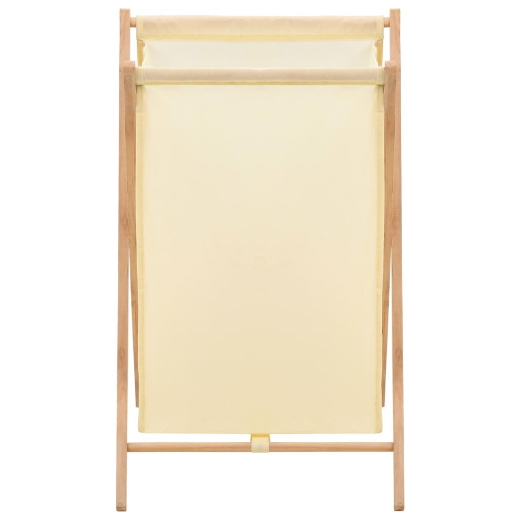 Vidaxl Laundry Basket 42x41x64 cm Cedar Wood and Dust Beige