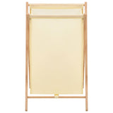 Vidaxl Laundry Basket 42x41x64 cm Cedar Wood and Dust Beige