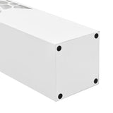 Vidaxl Umbrella Stone Stone Aço Branco