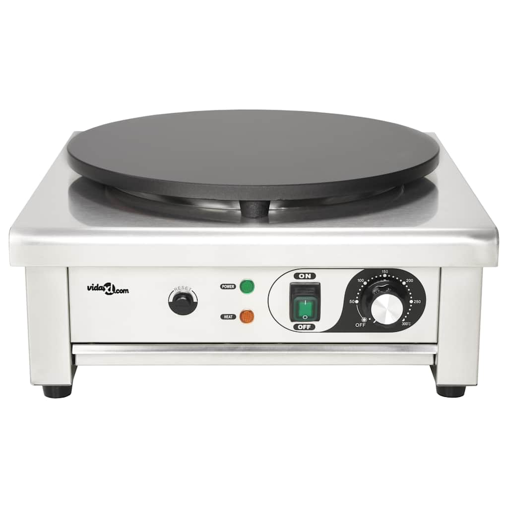 VidaXL elektrisk crepemaskine med drypbakke 40 cm 3000 w