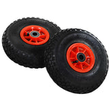 VIDAXL-Handwagenräder 4 PCs 3.00-4 (245x82) Gummi