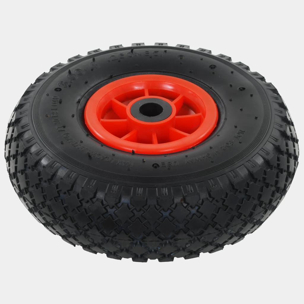 VIDAXL-Handwagenräder 4 PCs 3.00-4 (245x82) Gummi
