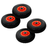 Rodas de caminhão manual Vidaxl 3,00-4 (260x85) PU 4 PCs sólidos