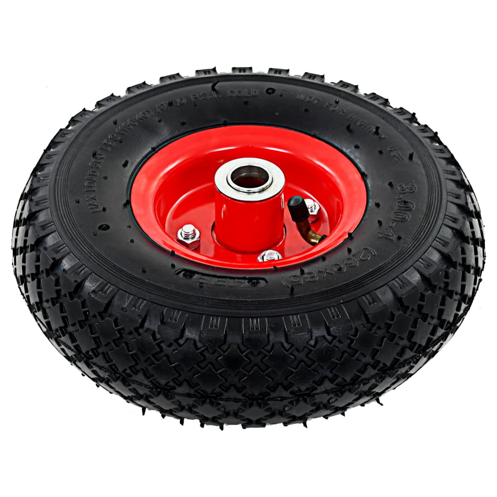 Roues de camion à main Vidaxl 2 PCS 3,00-4 (245x82)