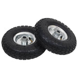 Vidaxl Hand Truck Wheels 4.10 3.50-4 (260x83) Caucho 2 PCS